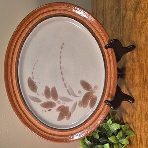 FRANCISCAN INTERPACE ENGLAND Vintage 70s "Origin" Abstract Pattern Oval Platter